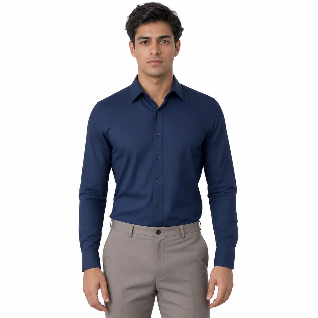 A custom-made garment in a selected model, fabric, design, and color